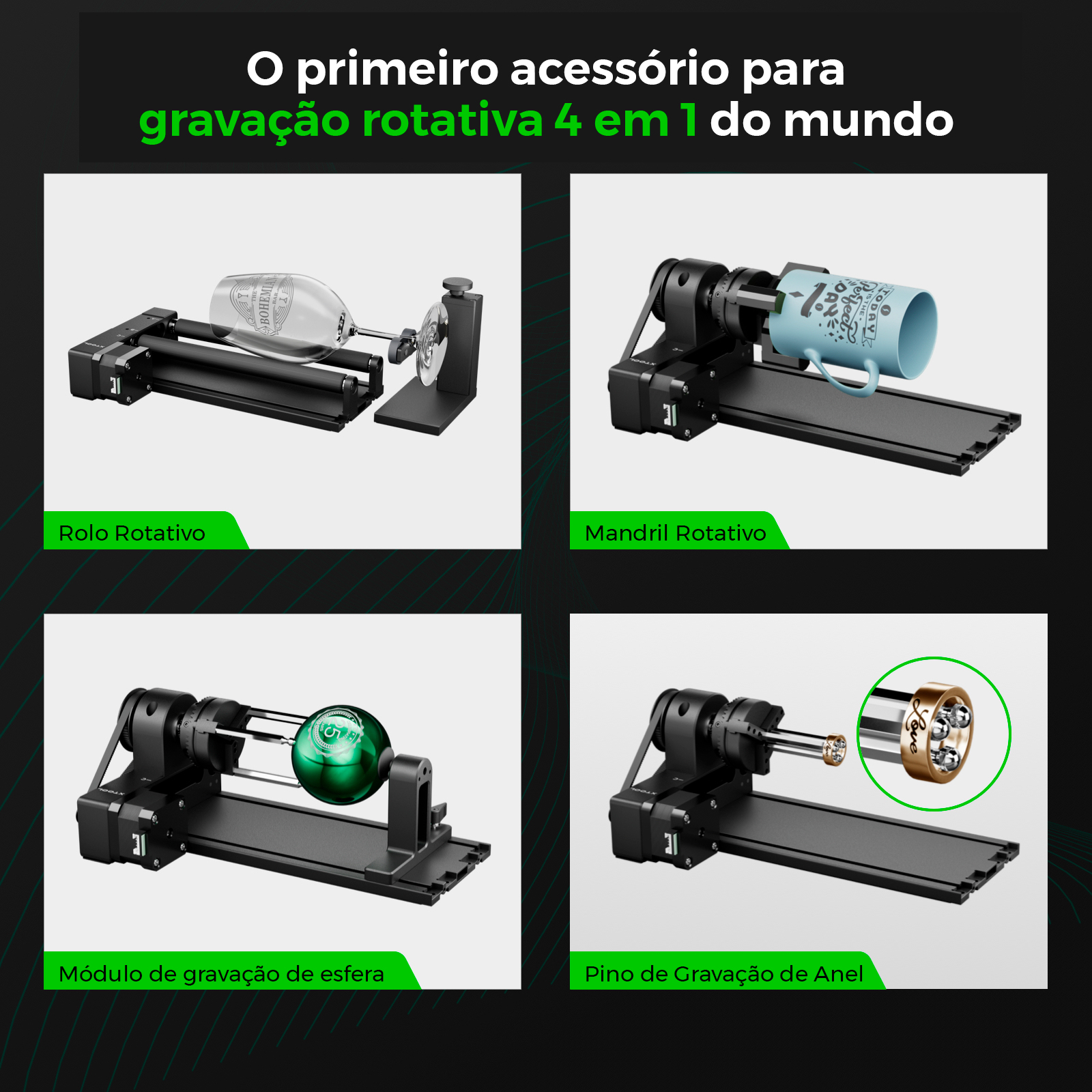 acessório rotativo ra2 xtool