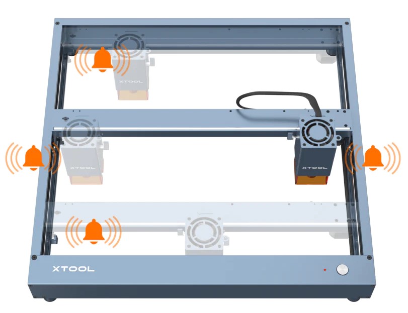 identificador automatico de direção - xtool d1 pro