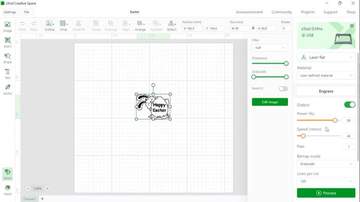 Etapa 4 Configurar o gravador a laser - Blog xTool Brasil